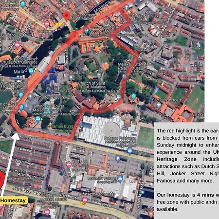 "Cloth Art Homestay" 4 Min Walk To Car Free Zone By Shine Stay Malacca Ngoại thất bức ảnh